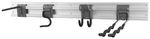 Tool holder G-mate GHS5, 80 cm rail, 5 pcs, + hangers, wall-mounted