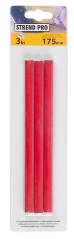 Ceruza Strend Pro CP0633, ács, 175 mm, ovális, 3 db-os csomag, fekete bél