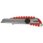 Kés Strend Pro, 18 mm, tördelhető pengéjű, kerékkel, alu/műanyag