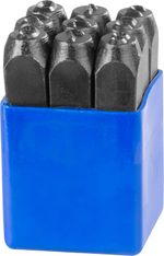 Stamping Set HR59208, numbers, digit height 10 mm, 9 pcs