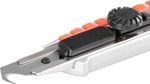 Kés Strend Pro UKX-867-8, 18 mm, tördelhető pengéjű, kerékkel, horog penge, alu/műanyag