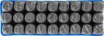 Stamping Set HR59107, alphabet, character height 10 mm, letter, 27 pcs
