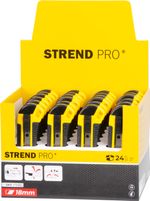 Kés Strend Pro UKBOX-86-18, 18 mm, tördelhető pengéjű, műanyag, 24 db-os display doboz