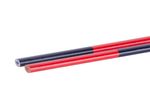 Ceruza Strend Pro CP0658, ács, 175 mm, ovális, piros/kék bél, 12 db-os csomag