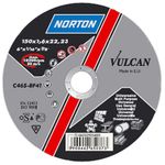 Disc NORTON Vulcan A, 180x2.0x22 mm, A30S-BF41, cutting, for metal and stainless steel