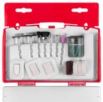 Abrasive Bit Set Strend Pro RGT1024, 24-piece, mini, for die grinder, with shank