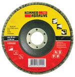 Disc KONNER D22, 115x22 mm, A80, Aluminum Oxide, flap, lamellar
