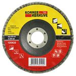Tárcsa KONNER D22, 125x22 mm, A100, alumínium-oxid, lamellás