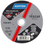 Tárcsa NORTON Vulcan A, 150x1,6x22, A46T-BF41, fém- és rozsdamentesacél-vágó