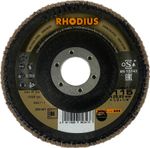 Rhodius LSZ F lamellás csiszolótárcsa, 115x22,2 G080, acél/rozsdamentes acél