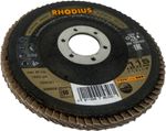 Rhodius LSZ F tárcsa, 115x22,2 G060, acél/rozsdamentes acél