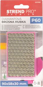 Hubka Strend Pro Premium, 90x58x30 mm, P60, brúsna, diamantová, pre obkladačov