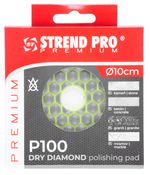 Csiszoló alátét Strend Pro Premium DP514, 100 mm, P100, gyémánt, polírozó