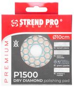 Csiszoló alátét Strend Pro Premium DP514, 100 mm, P1500, gyémánt, polírozó