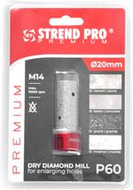 Cutter Strend Pro Premium DM618, M14, 20 mm, G60, diamond, for enlarging holes for core drills, prof