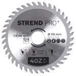 Körfűrészlap Strend Pro TCT, 115x1.8x22.2 mm, 40Z, fához, SK lapkák