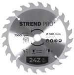 Saw Blade Strend Pro TCT, 180x2.2x20/16 mm, 24T, for wood, carbide-tipped