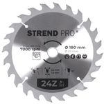 Saw Blade Strend Pro TCT, 180x2.2x20/16 mm, 24T, for wood, carbide-tipped