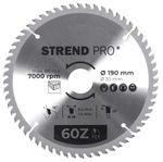 Tárcsa Strend Pro TCT, 190x2.4x30/20 mm, 60T, fához, fűrész, SK lapkák