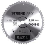 Tárcsa Strend Pro TCT, 350x3.6x30 mm, 54Z, fához, fűrész, SK lapkák