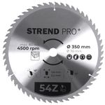 Saw Blade Strend Pro TCT, 350x3.6x30 mm, 54T, for wood, carbide-tipped