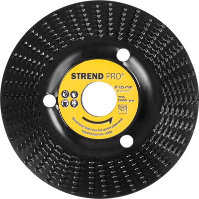Kotúč Strend Pro, 125 mm, rašpľový na drevo, jemný, do uhlovej brúsky