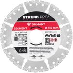 Disc Strend Pro Premium, Vacuum brazed, 115 mm, diamond, cutting, multi-purpose