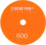 Disc Strend Pro Premium P800, 100 mm, polishing, diamond, hook and loop, for wet polishing and grind