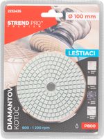Kotúč Strend Pro Premium P800, 100 mm, leštiaci, diamantový, suchý zips, za mokra leštenie brúsenie
