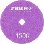 Disc Strend Pro Premium P1500, 100 mm, polishing, diamond, hook and loop, for wet polishing and grin
