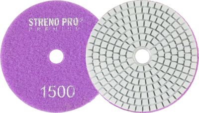 Kotúč Strend Pro Premium P1500, 100 mm, leštiaci, diamantový, suchý zips, za mokra leštenie brúsenie