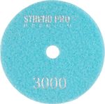 Disc Strend Pro Premium P3000, 100 mm, polishing, diamond, hook and loop, for wet polishing and grin