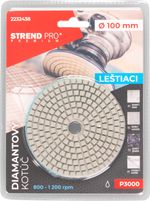 Kotúč Strend Pro Premium P3000, 100 mm, leštiaci, diamantový, suchý zips, za mokra leštenie brúsenie