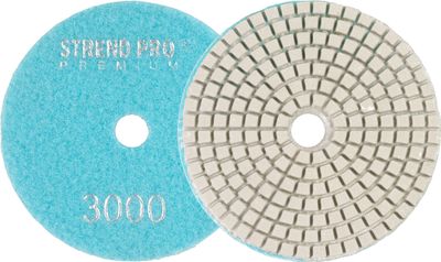 Kotúč Strend Pro Premium P3000, 100 mm, leštiaci, diamantový, suchý zips, za mokra leštenie brúsenie