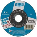 Kotuc Tyrolit 125x1,6mm, 41, A46Q-BFS, oceľ/nerez, 2in1 Standard **