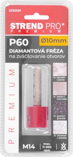 Fréza Strend Pro Premium DM617, M14, 10 mm, G60, diamant, na zväčšovanie dier k vyrezávacím korunkám, professional