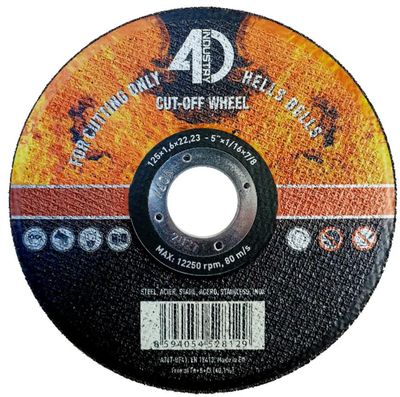 Kotúč Hells Bells 125x1.2x22.2mm, T41, Steel/Inox, rezný