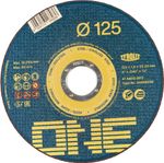 Tyrolit ONE 125x1,0mm vágótárcsa, 41, A60Q-BFO, acél/rozsdamentes acél, vödör csomag 100db