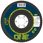 Kotuc Tyrolit ONE 125x22,23mm, ZA 80 Q-B, ocel/nerez, lamelovy, vypukly