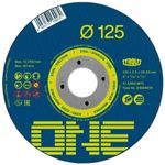 Tárcsa Tyrolit ONE 125x3,0x22,23mm, A 30 Q-BFO, 2 az 1-ben, acél/rozsdamentes acél, domború