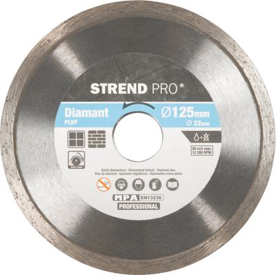 Strend Pro, 521B, 125 mm, gyémánt vágókorong, teljes