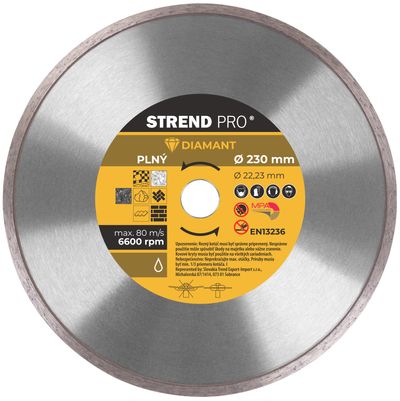 Diamond cutting disc 230 mm Strend Pro, full