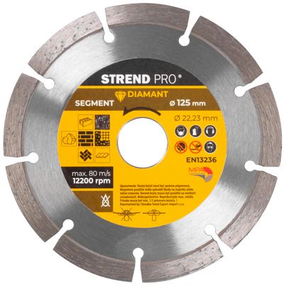 Diamond cutting disc  125 mm Strend Pro, segment