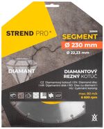 Kotúč Strend Pro 521A, 230 mm, diamantový, segment
