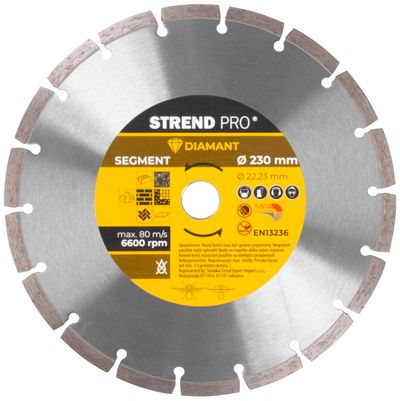 Diamond cutting disc  230 mm Strend Pro, segment