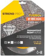 Tárcsa Strend Pro 521C, 180 mm, gyémánt, Turbo +