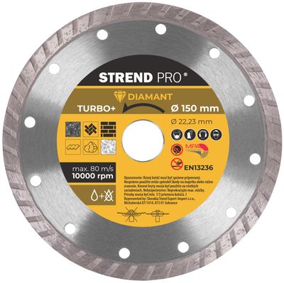 Diamond cutting disc  150 mm Strend Pro, Turbo +