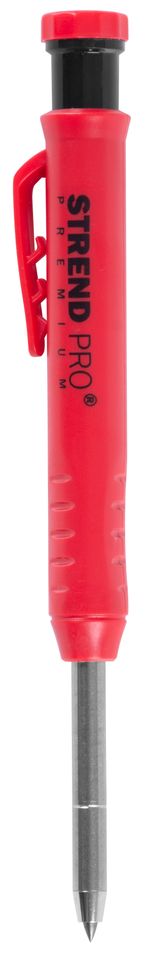 Pencil Strend Pro Premium, with clip, steel tip, carpenter's, marker with sharpener