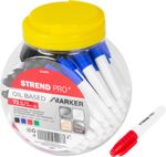 Marker Strend Pro, in plastic container, red/black/green/blue, Sellbox 72 pcs