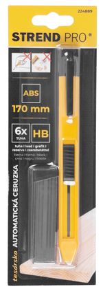 Pencil Strend Pro, retractable, with clip, marker 170 mm, with 6 leads